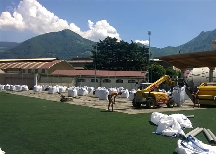 Redevelopment of the play terrain, by removing and disposing of the previous synthetic turf mantle and installation of the new one... <a href="/en/synthetic-turf-production-installation-maintenance">Read all</a>