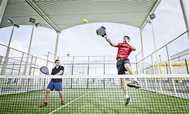 Synthetic turf for padel fields