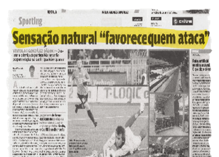 “The national sensation that favours attacks” – O JOGO – 11/11/2010